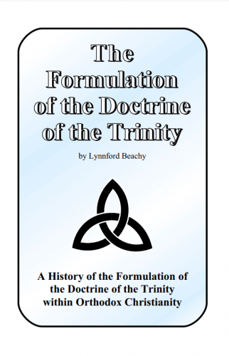 The Formulation of the Doctrine of the Trinity Book Cover